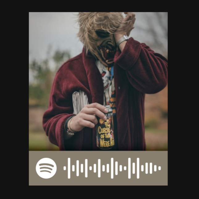 Custom Spotify playlist made for Halloween one-off release. 