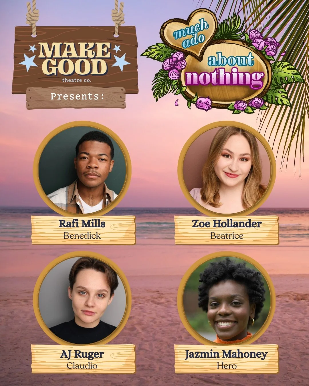 INTRODUCING: The cast for Make Good Theatre Company&rsquo;s inaugural production of MUCH ADO ABOUT NOTHING! 🏝️💕💐

Rehearsals are already underway and you will NOT want to miss this room of rockstars. Ticket info coming soon &mdash; keep your eyes 