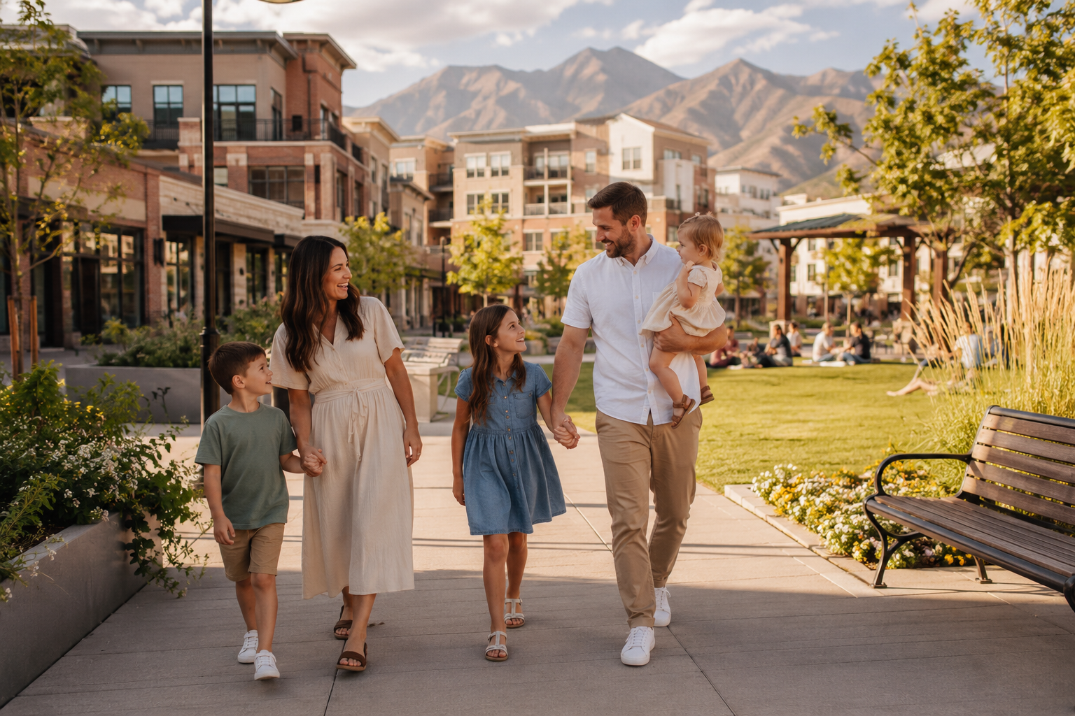 South Jordan Utah local lifestyle with family-friendly parks and community spaces.