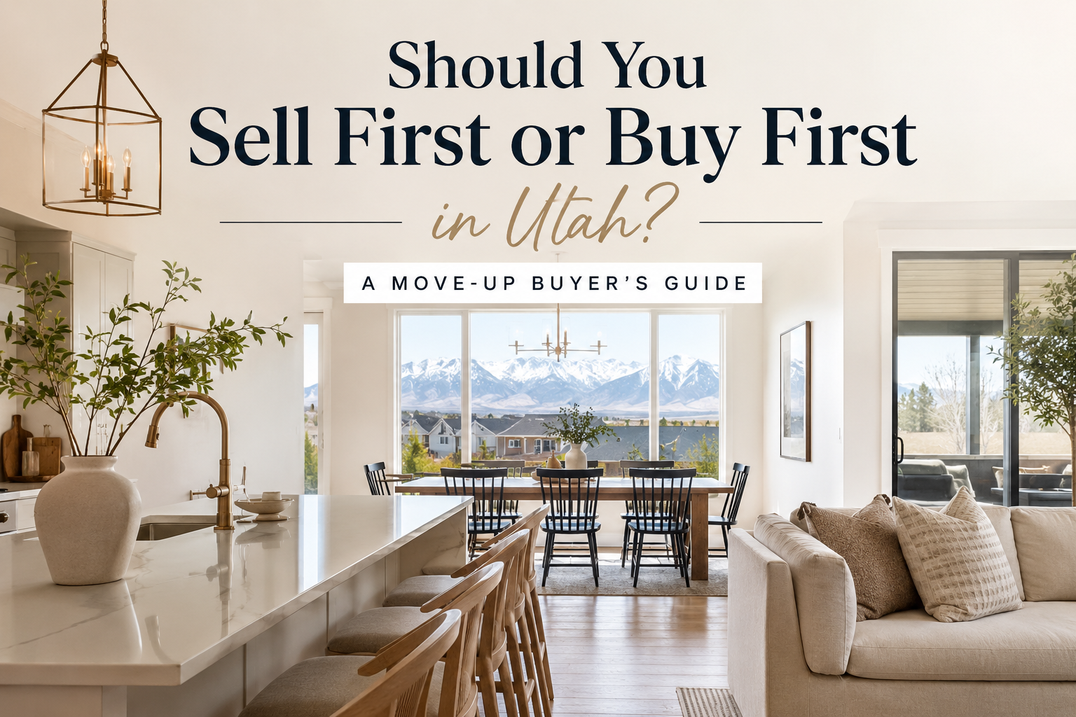 Should You Sell First or Buy First in Utah?