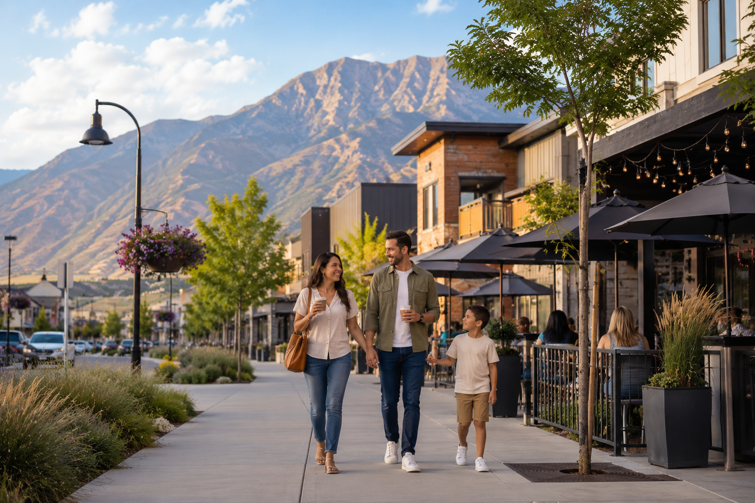 Lehi Utah lifestyle near shopping dining and employment areas.