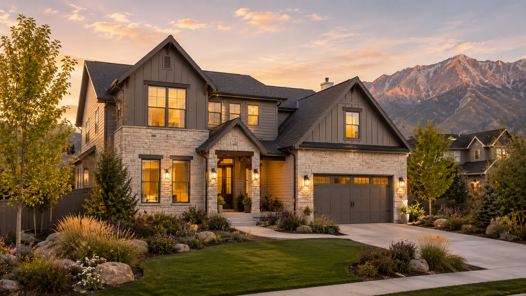 Move-up home in South Jordan Utah with mountain views and suburban lifestyle.