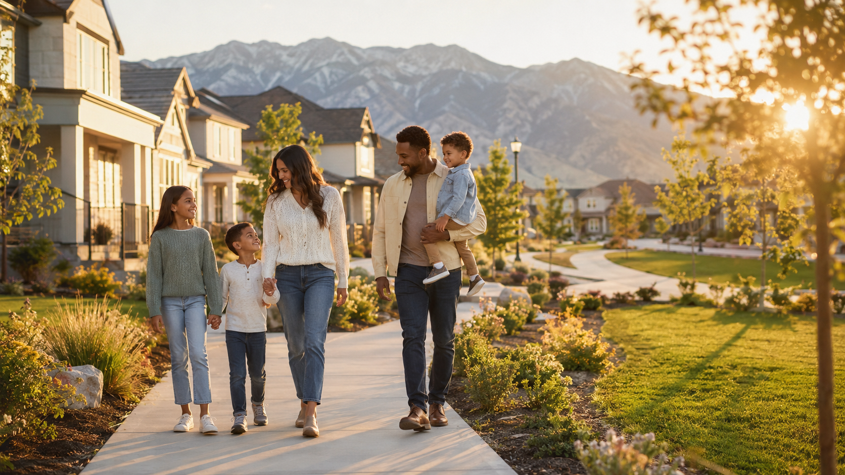 Living in South Jordan Utah neighborhood with mountain views and family-friendly lifestyle.