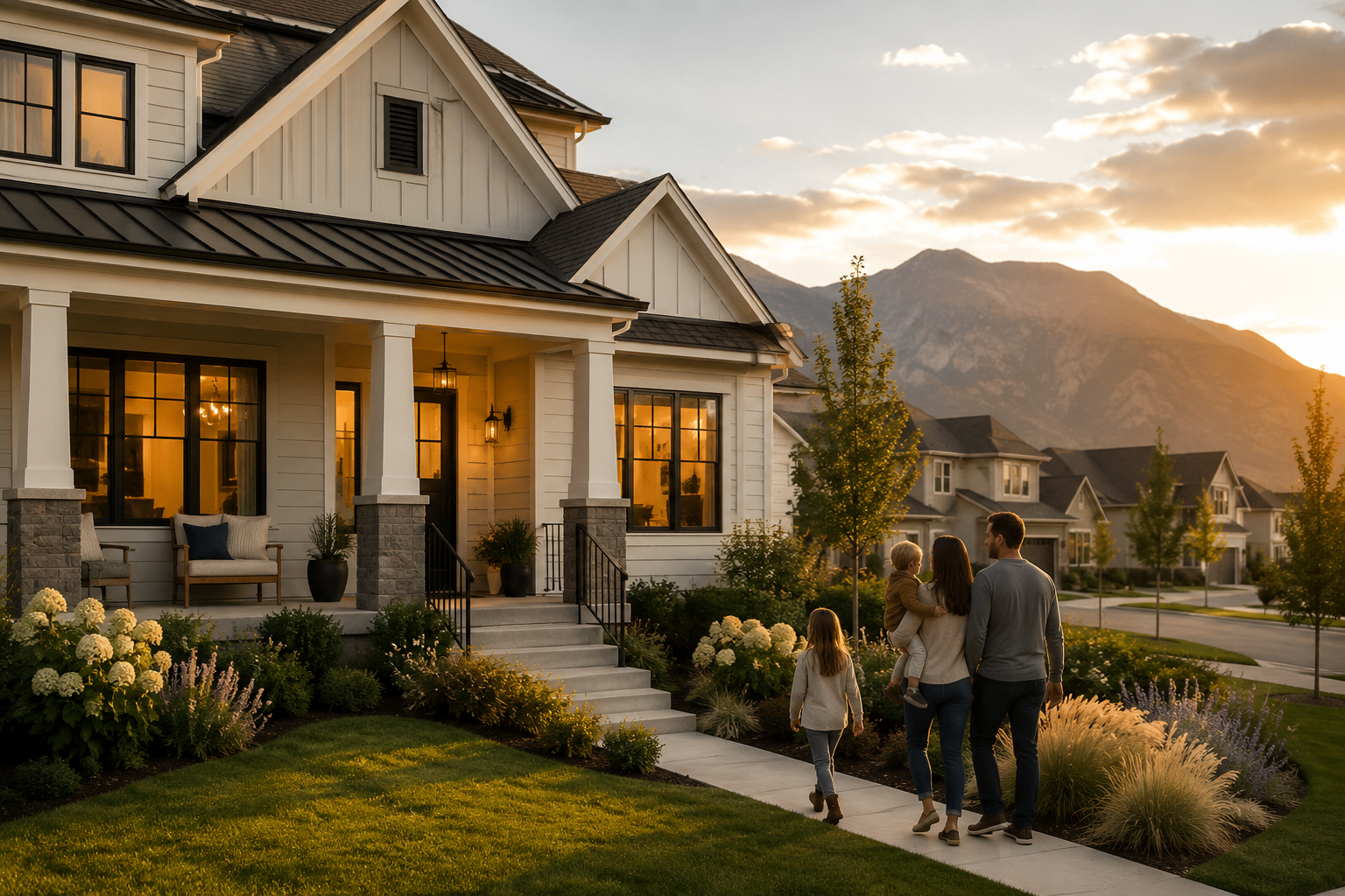 Family home in South Jordan and Daybreak Utah with mountain views and neighborhood lifestyle.