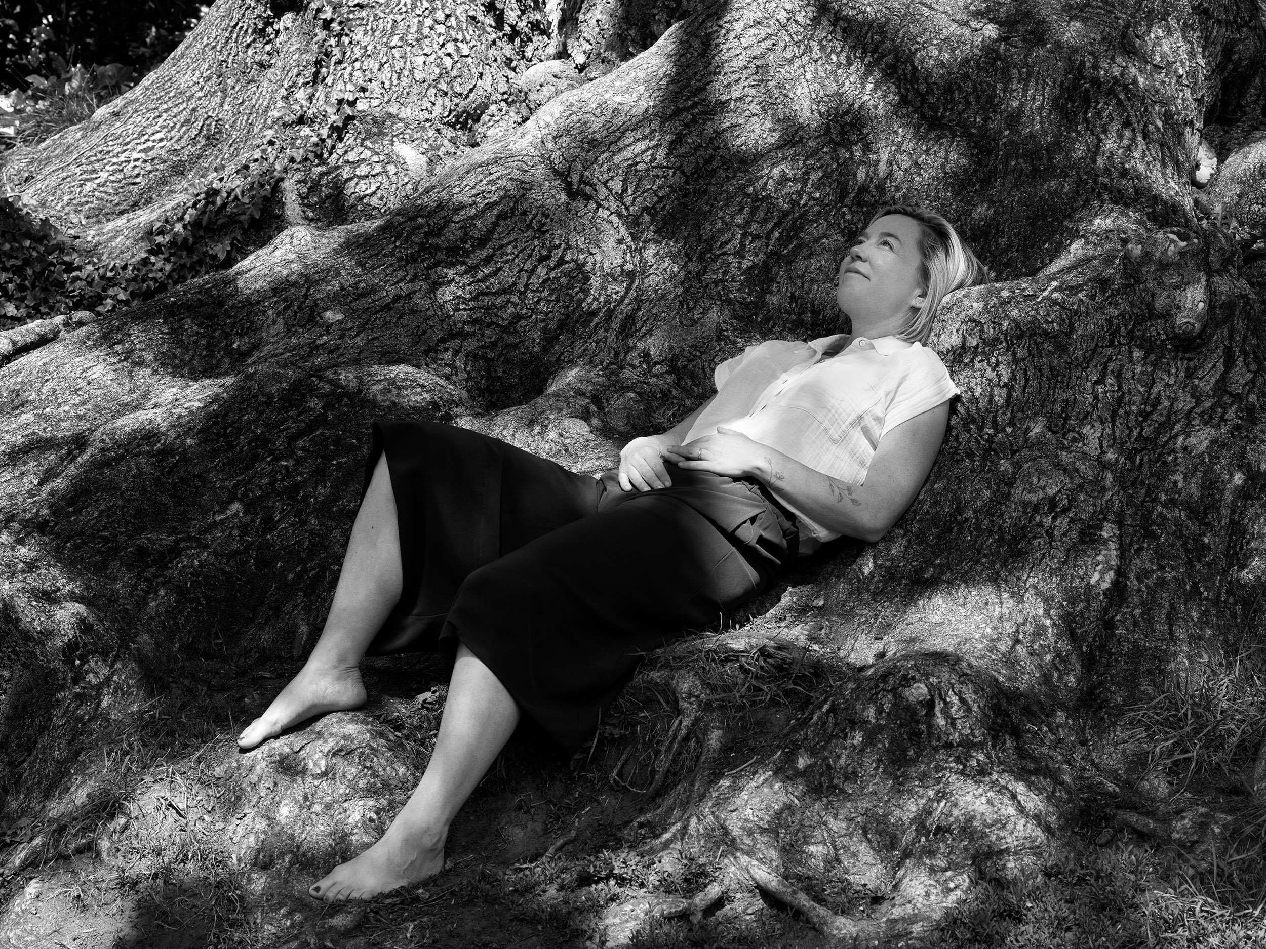 Resting in a Tree. Healthy lifestyle