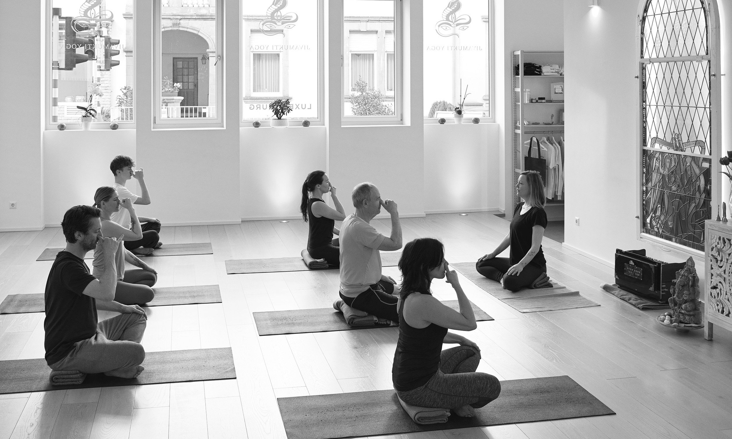 Yoga Class at Jivamukti Studio in Luxembourg