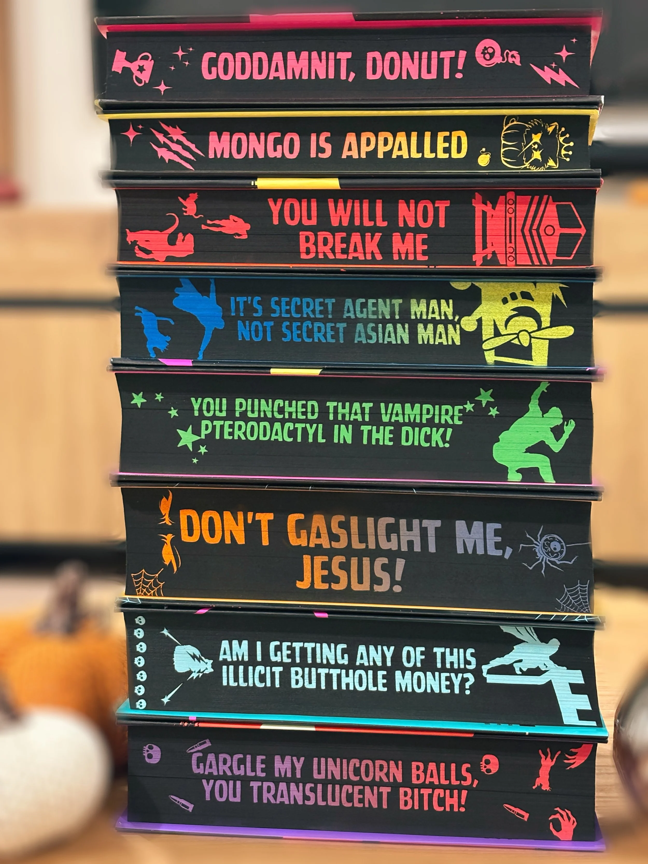 The Dungeon Crawler Carl Series #2  (Books 1-8) by Matt Dinniman Sprayed Edges