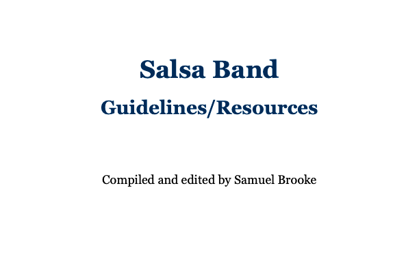 Salsa Band Guidlines