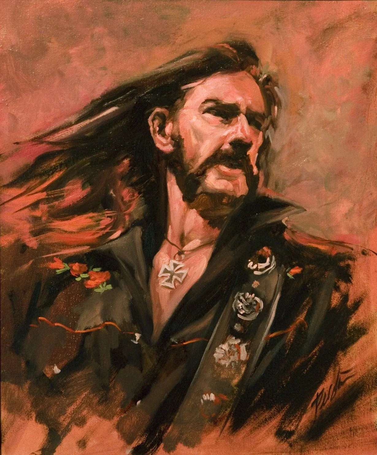 "Lemmy", oil on linen,
$700 Sold