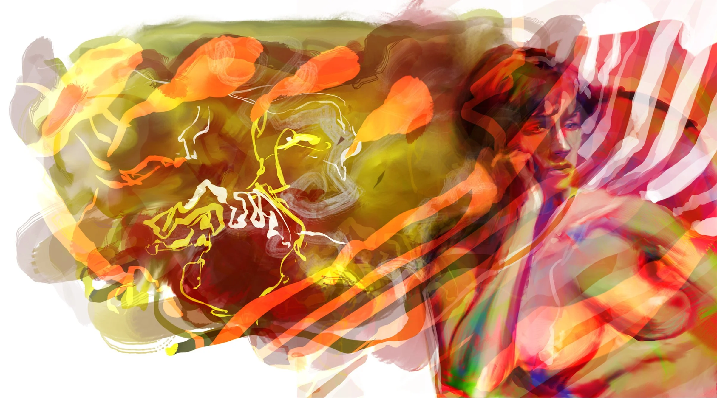 "War Dreams", digital printed on canvas,
$2000 SOLD