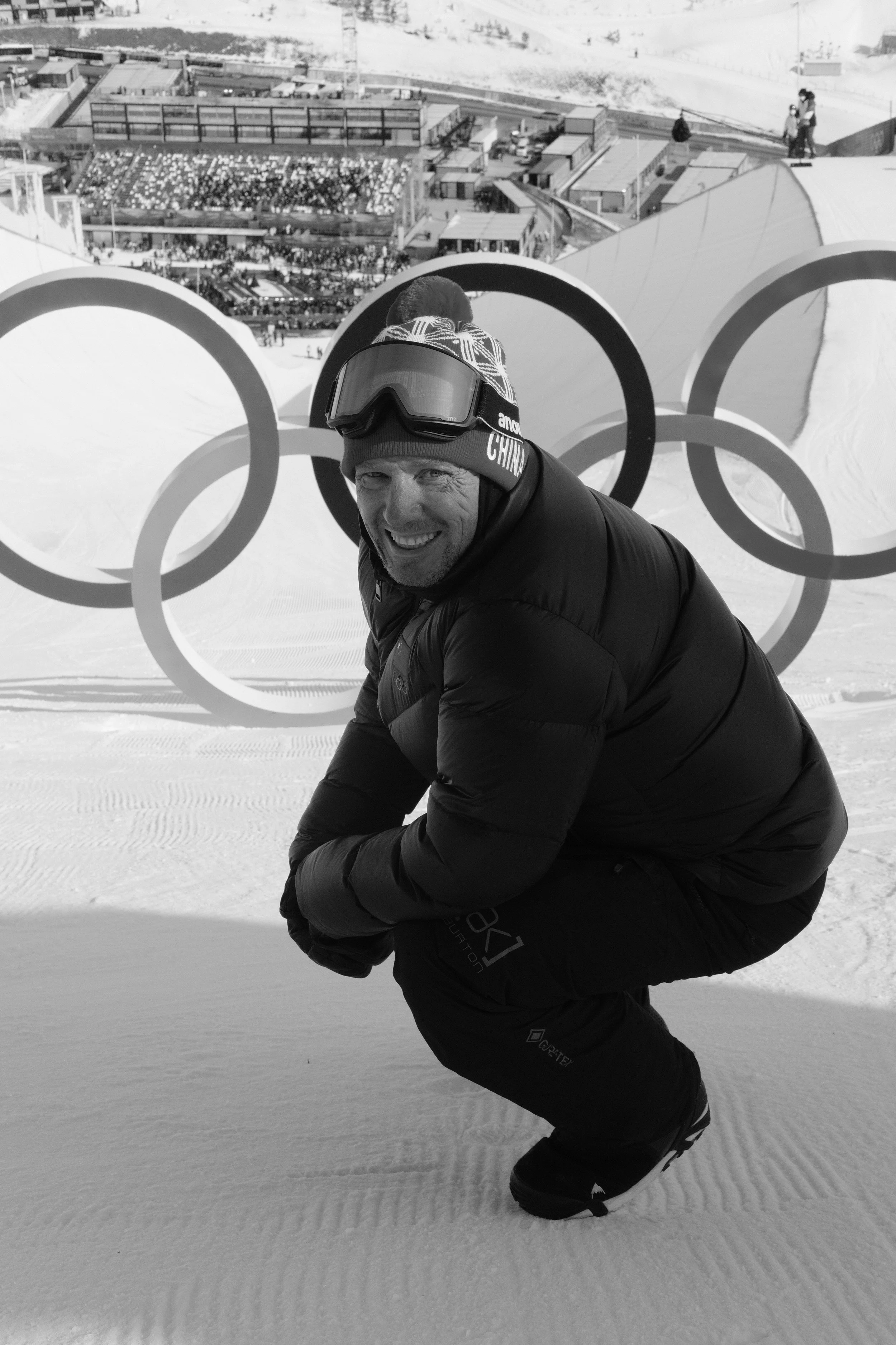 Ryan Rausch Coaching at the Beijing Winter Olympics for team China.