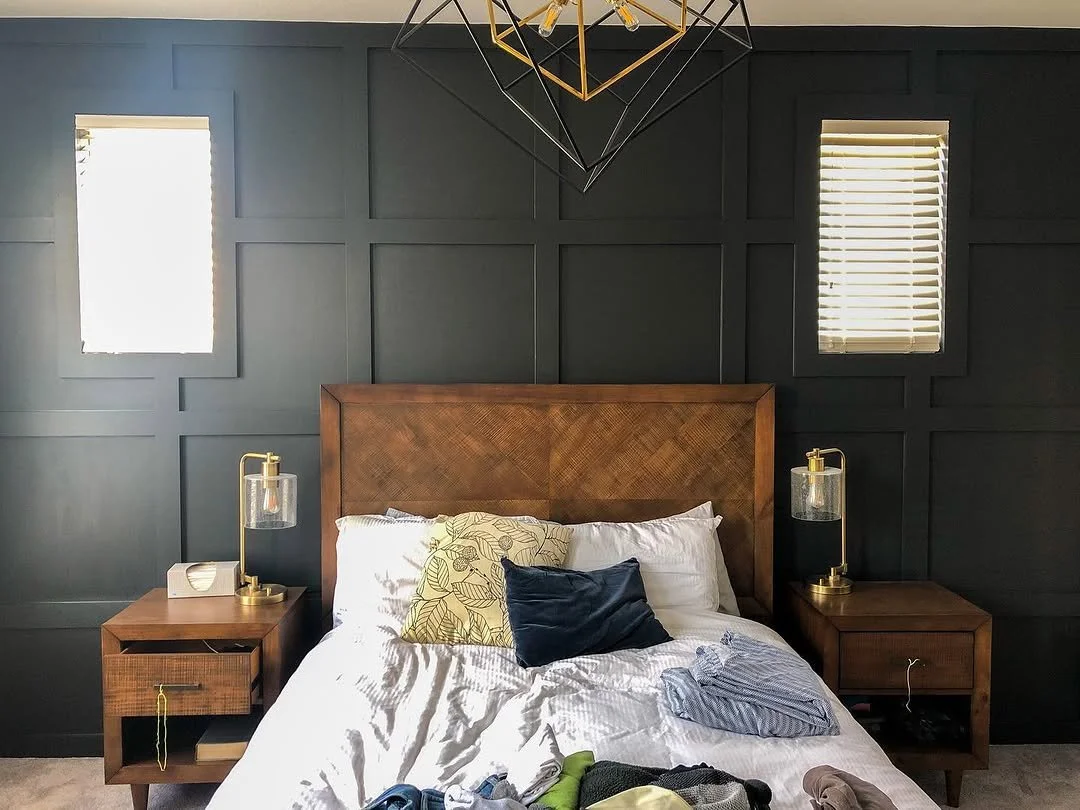 Bedroom board and batten