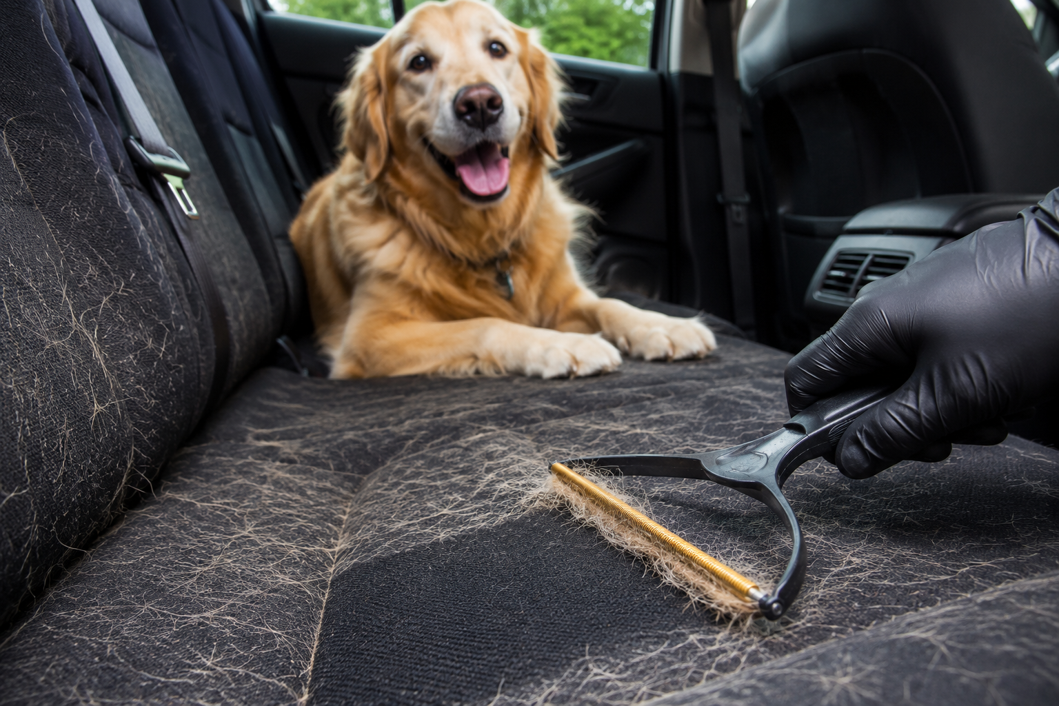 How to Get Rid of Pet Hair in Your Car's Interior