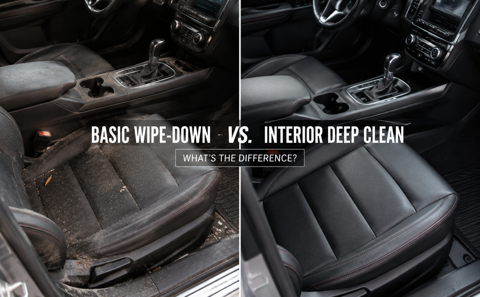 Interior Deep Clean vs. Basic Wipe-Down: What's the Difference?