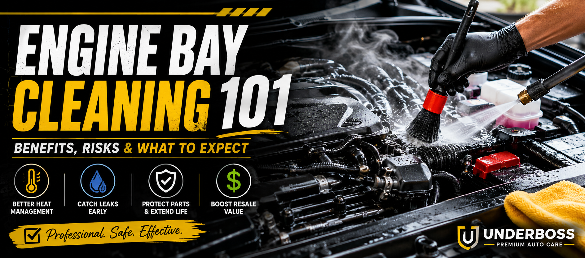 Engine Bay Cleaning 101: Benefits, Risks, and What to Expect