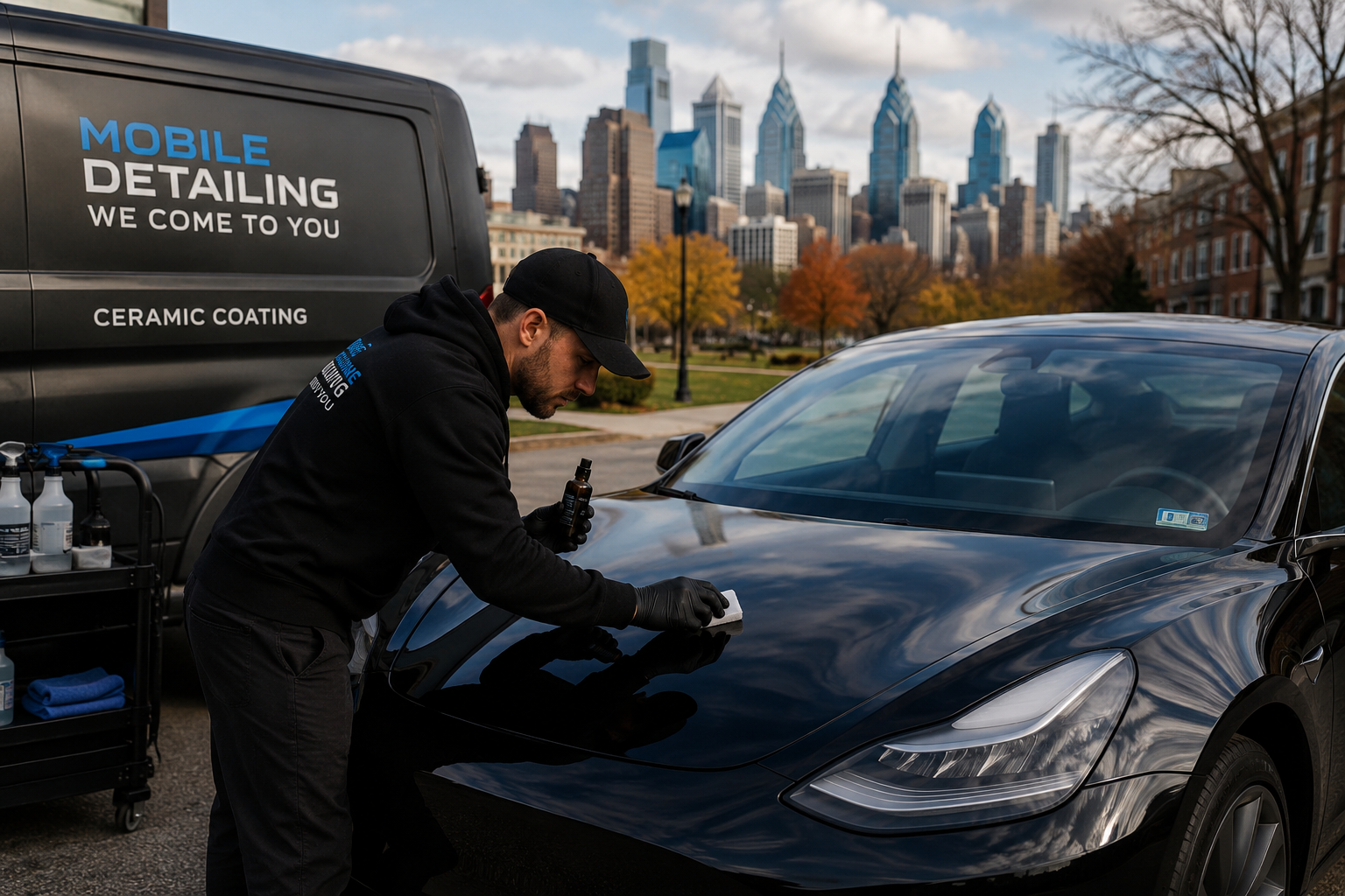 Mobile Ceramic Coating in Philadelphia — Done at Your Location