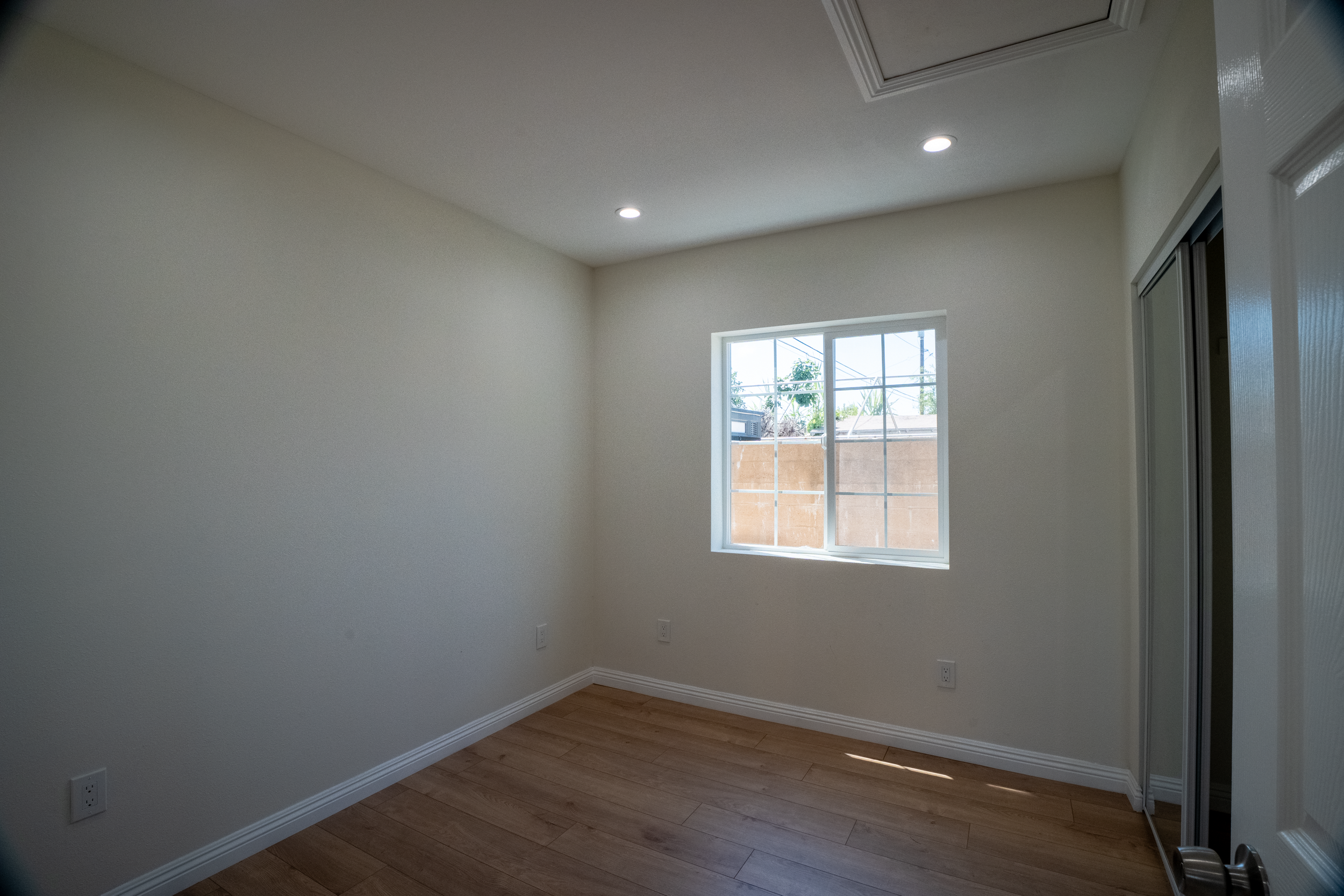 One of two rooms in the new ADU.