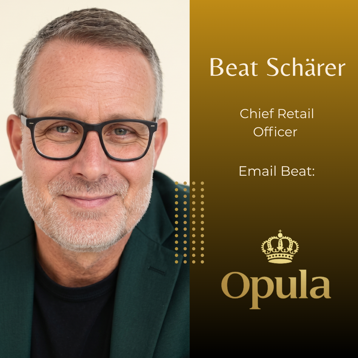Beat Schärer Contract CRO