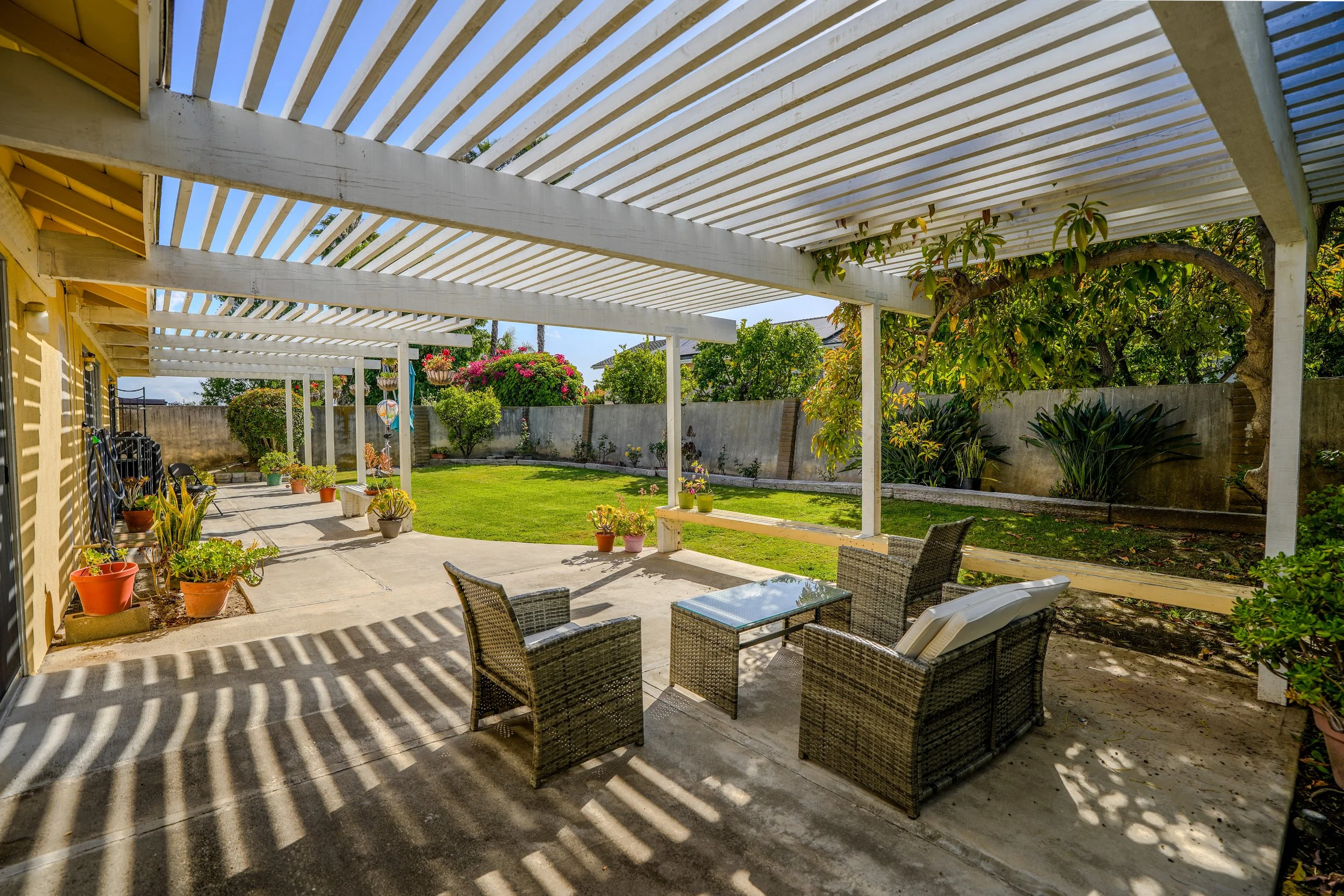 backyard view looking south west