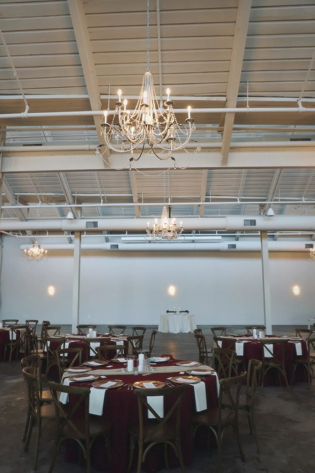 tables set by wedding planners  in charlotte north carolina