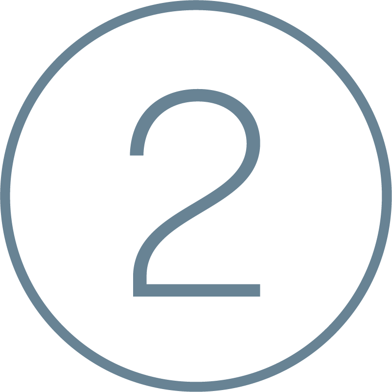 Bunbury Physio - Blue number with a circular outline