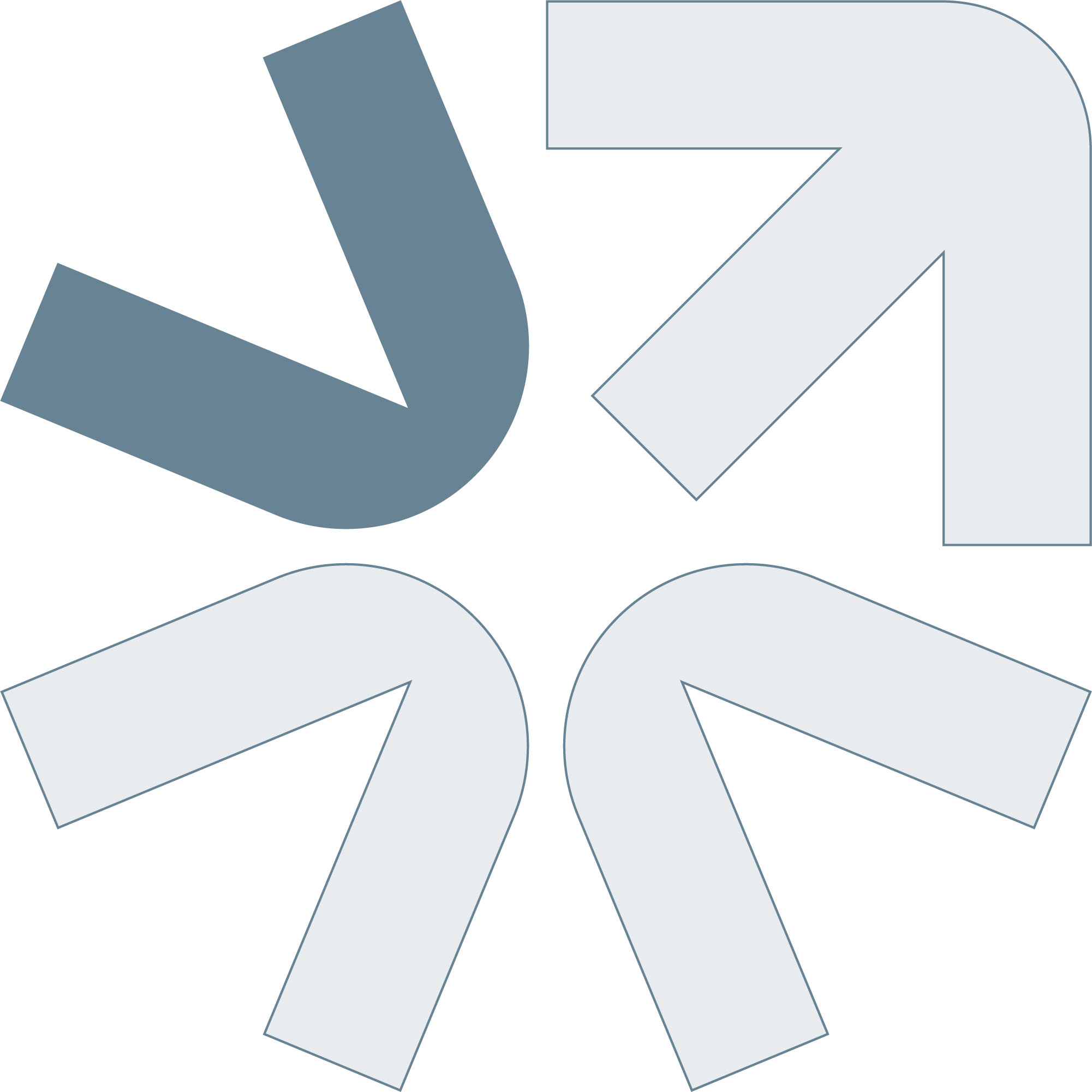 Bunbury Physio - Logo with interconnected curved shapes in shades of dark blue and black.