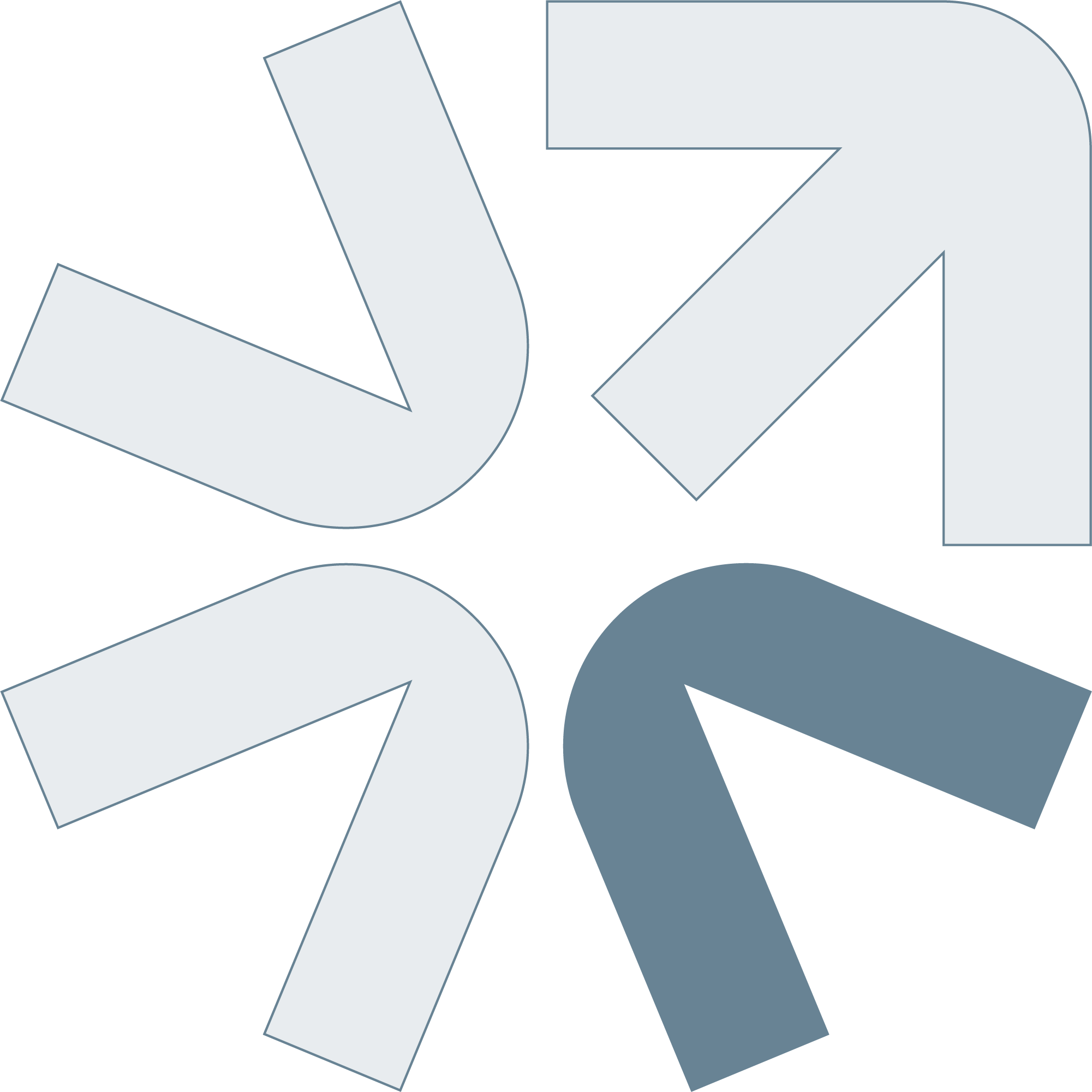 Bunbury Physio - Logo with black and gray geometric shapes overlapping each other.