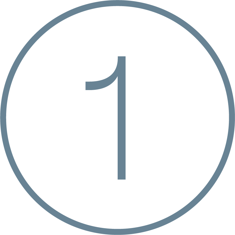 Bunbury Physio - Blue number with a circular outline