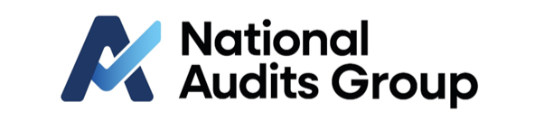 Logo of the National Audits Group, featuring a stylized 'A' with a check mark, accompanied by the company's name in black text.