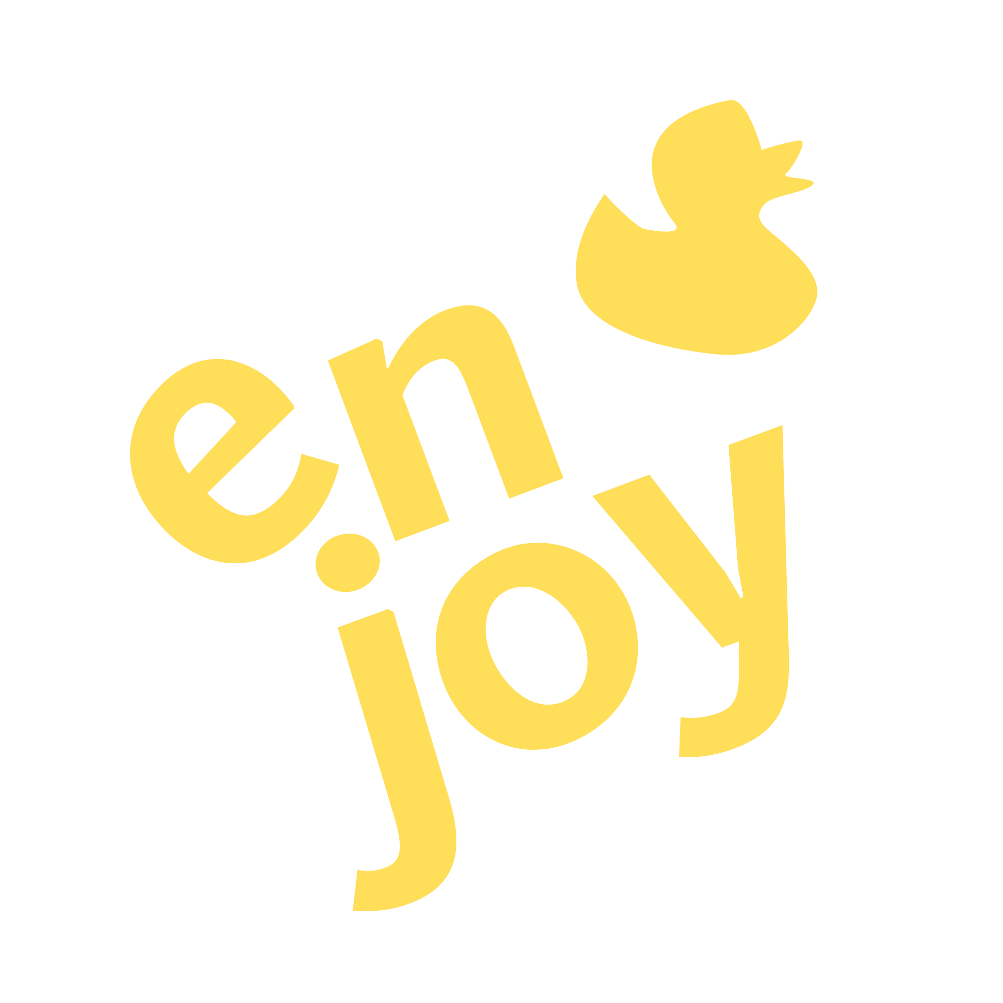 Close-up of a black background with stylized yellow text of the word 'hello' in a playful font.