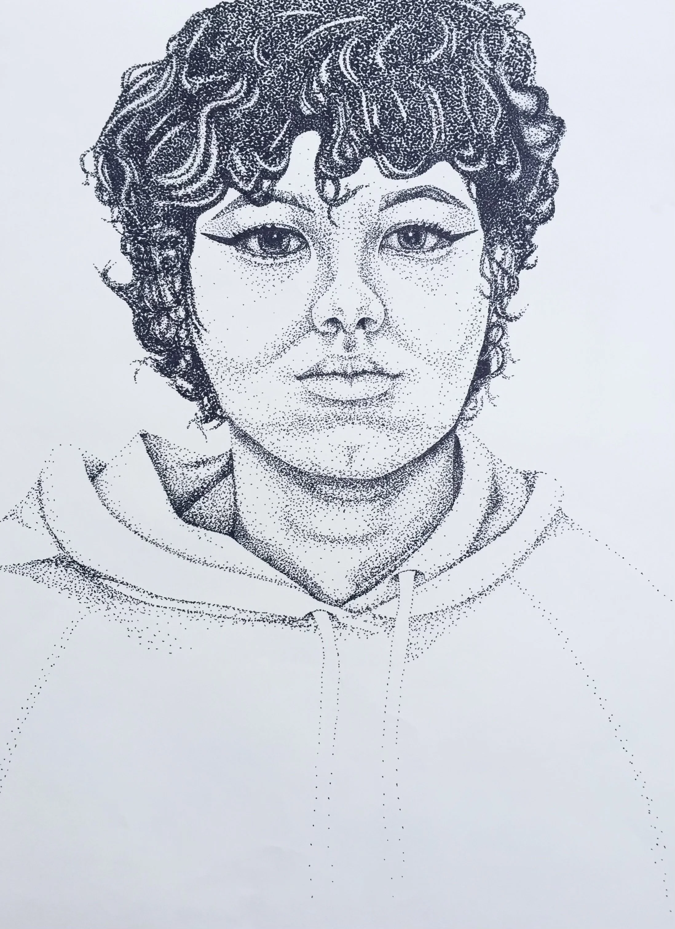 Stippled Self Portrait, 2018
Pen on paper
18 x 24 inches