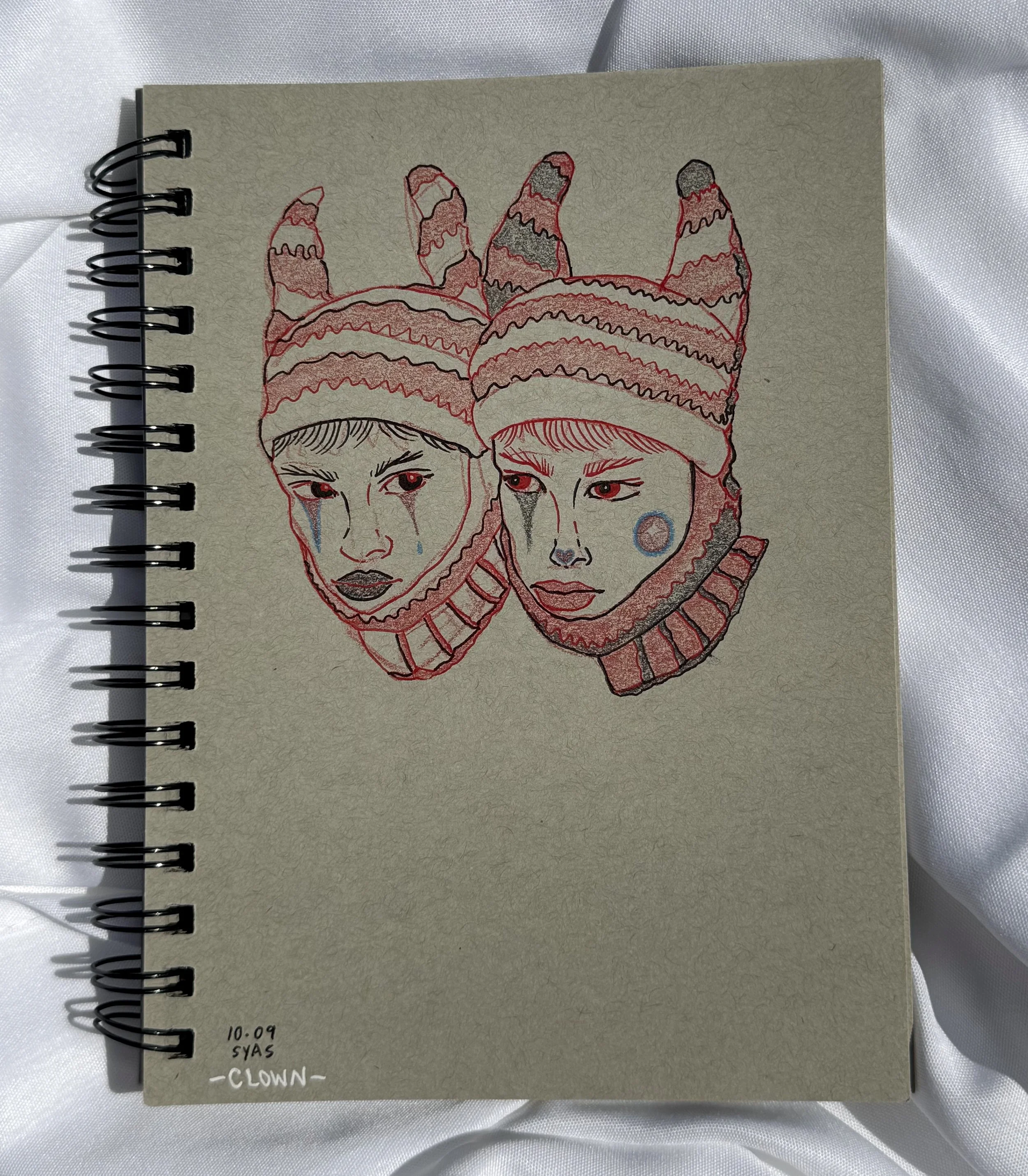 2022
Pen & color pencil