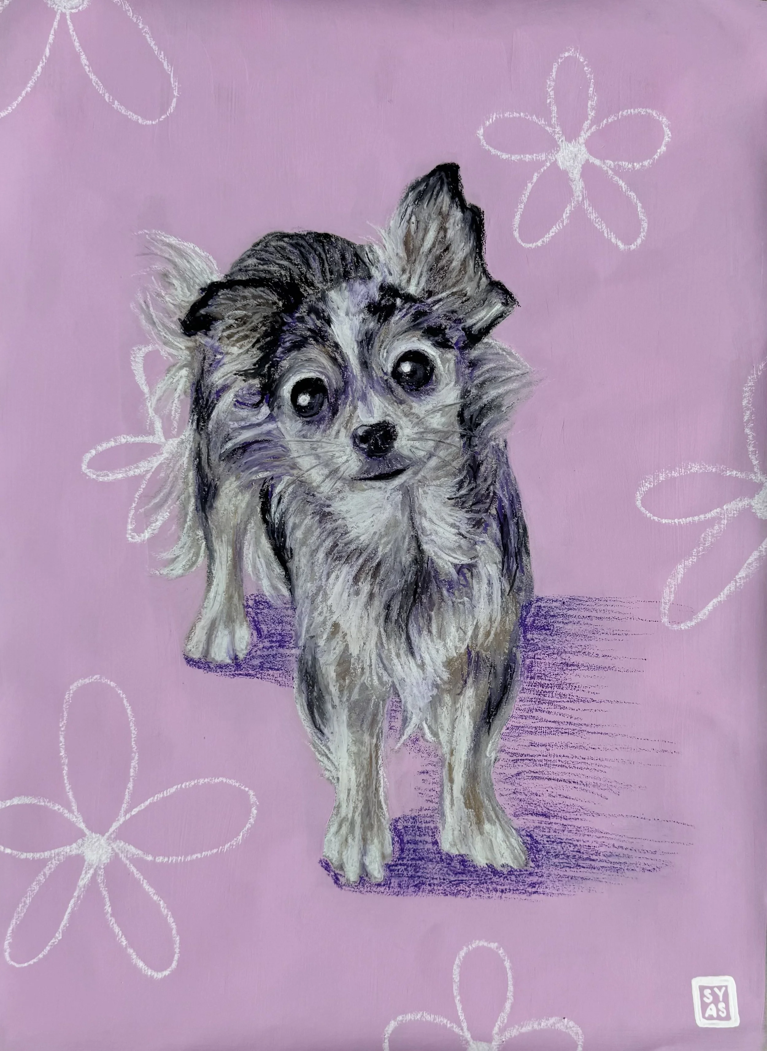 Zelda, 2025
Acrylic and oil pastel on paper
14 x 20 inches