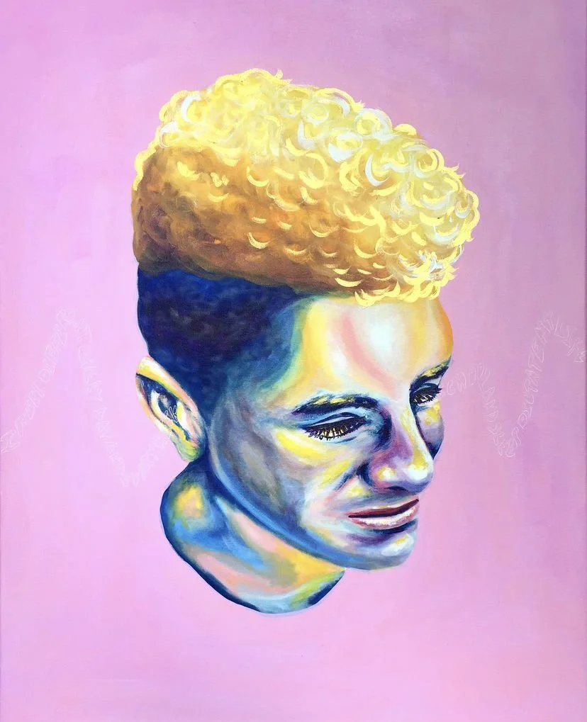 How Do I Feel? 2019
Acrylic and ink on canvas
22 x 28 inches