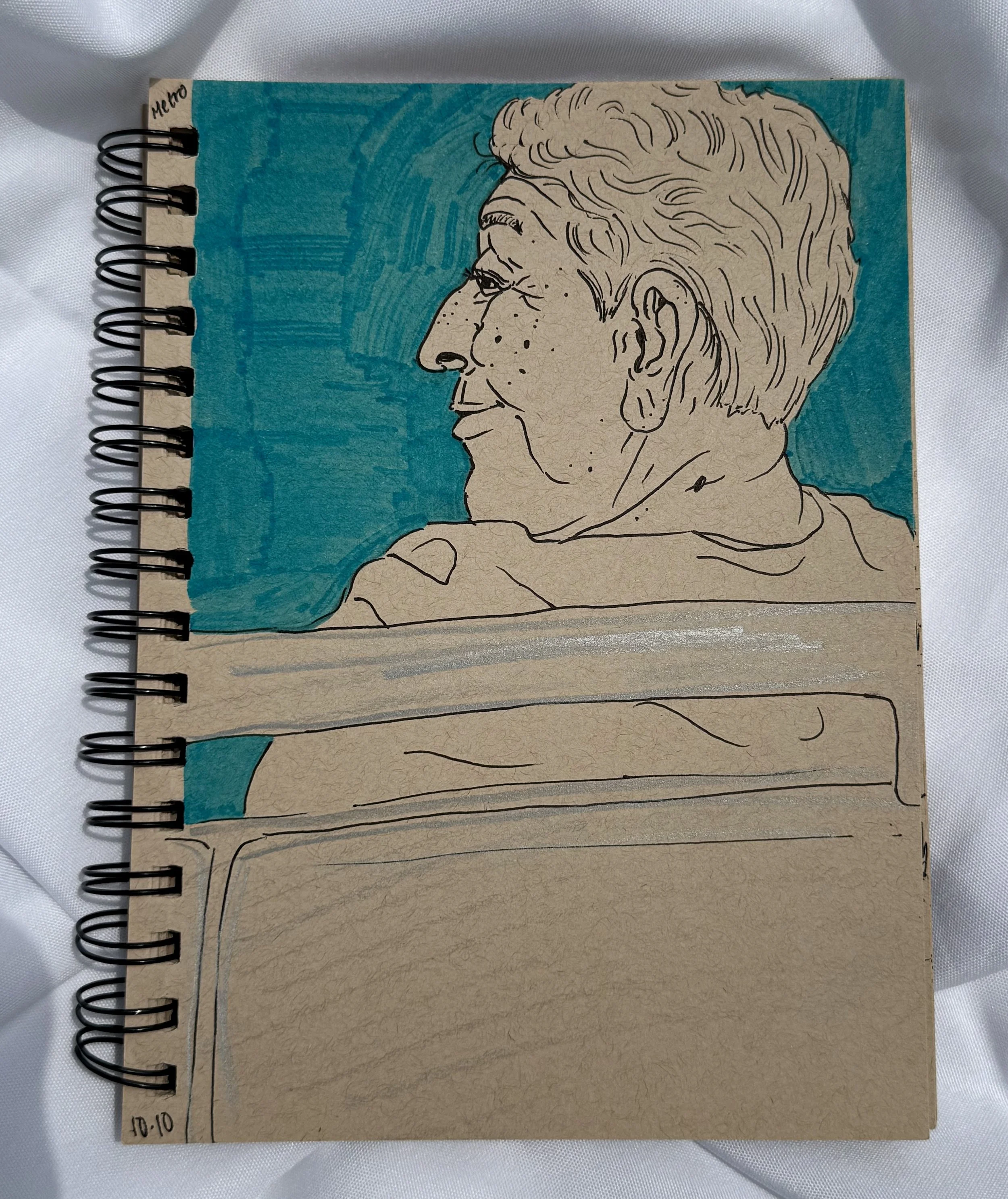2019 
Pen and marker