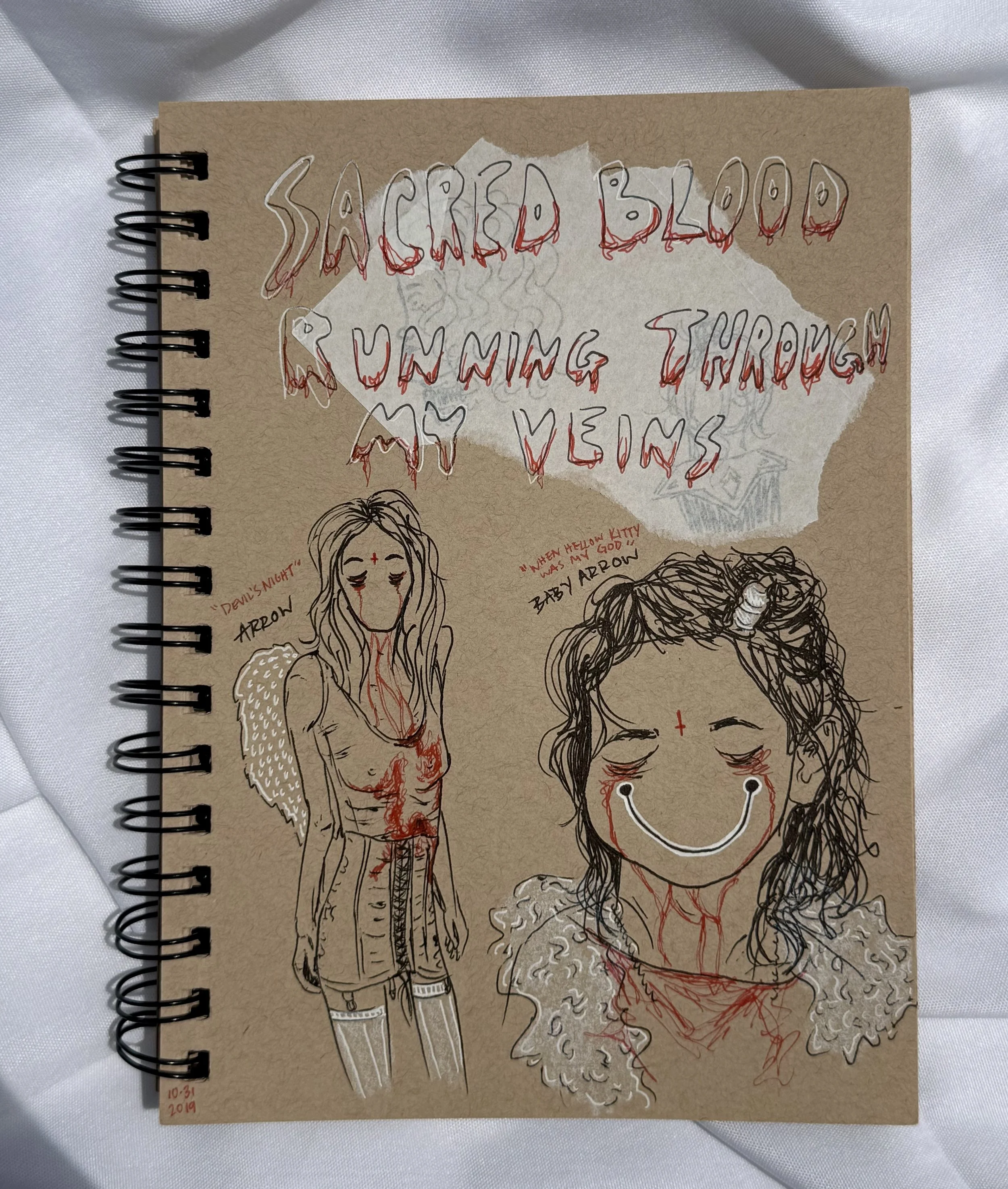 2019 
Pen & color pencil