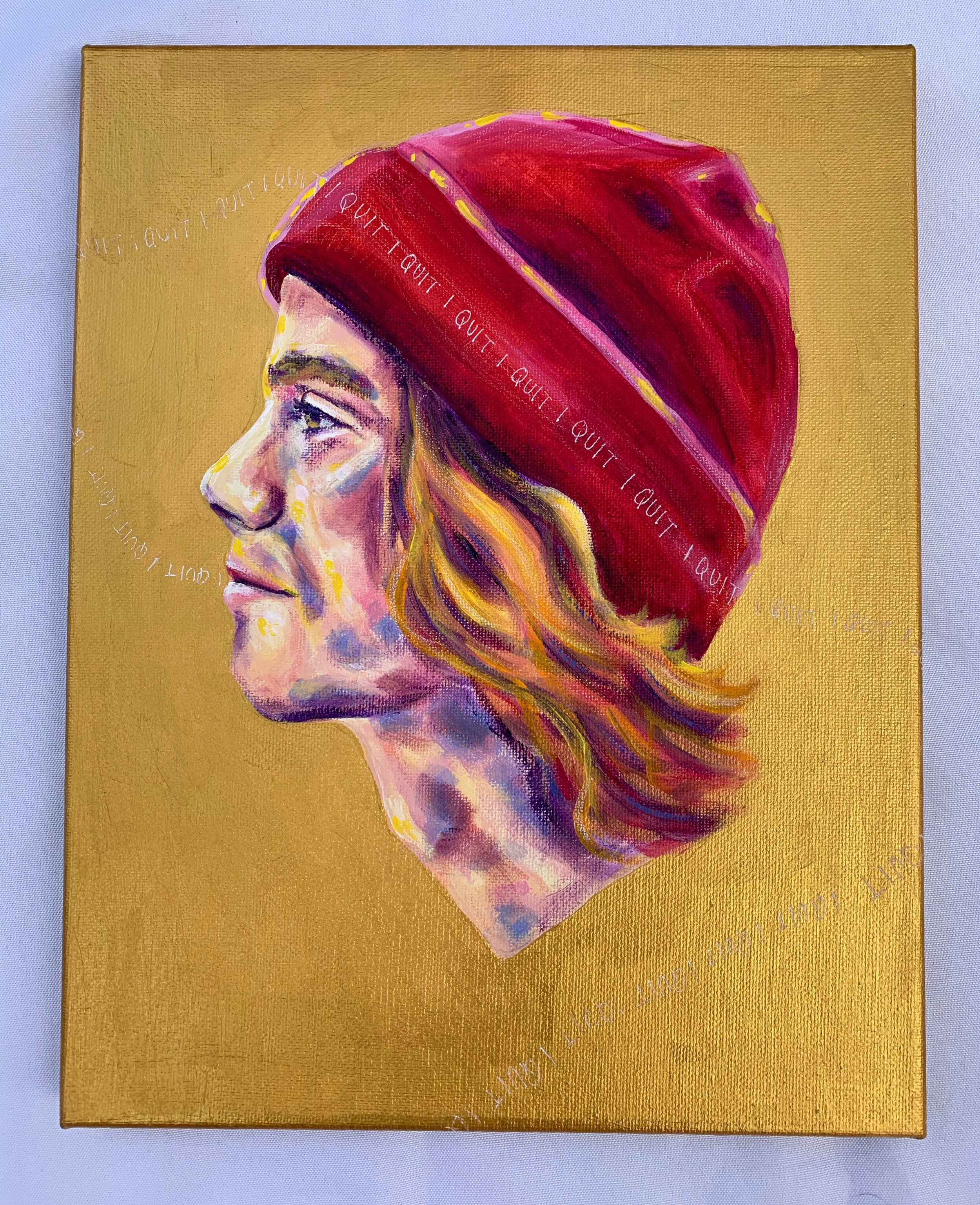 I Quit, 2019
Acrylic and ink on canvas
11 x 14 inches