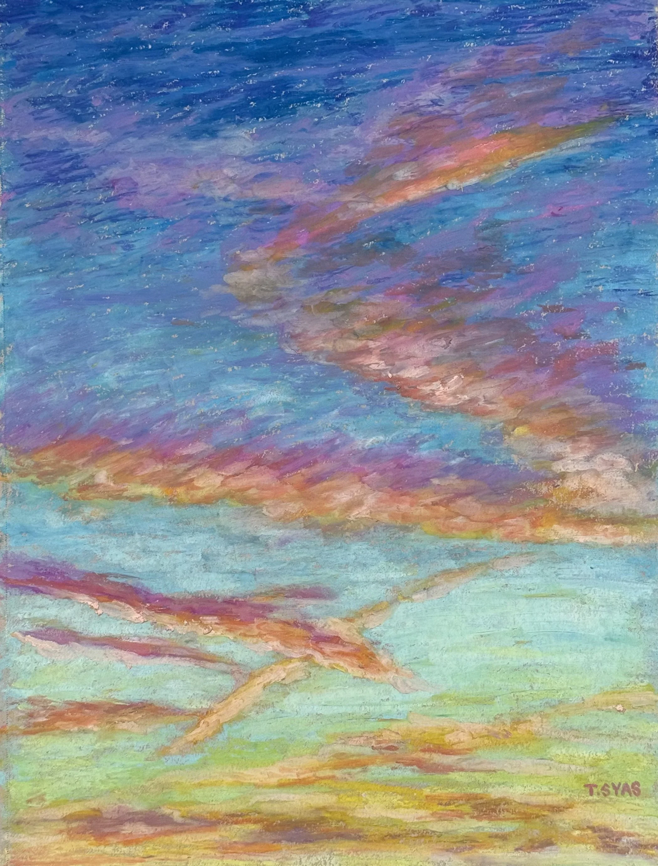 Havasu Sunset, 2026
Oil pastel on paper
9 x 12 inches