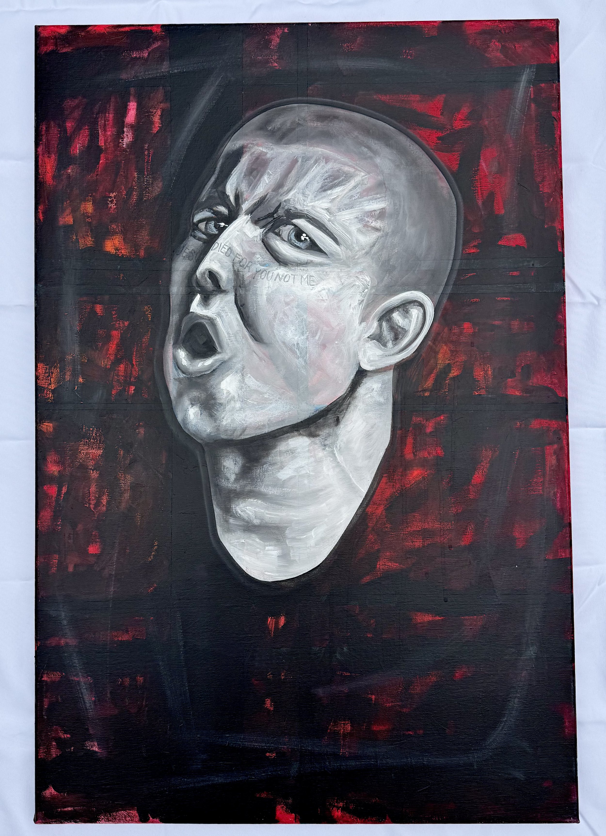 Jesus Died For You Not Me, 2019
Acrylic on canvas
24 x 36 inches
