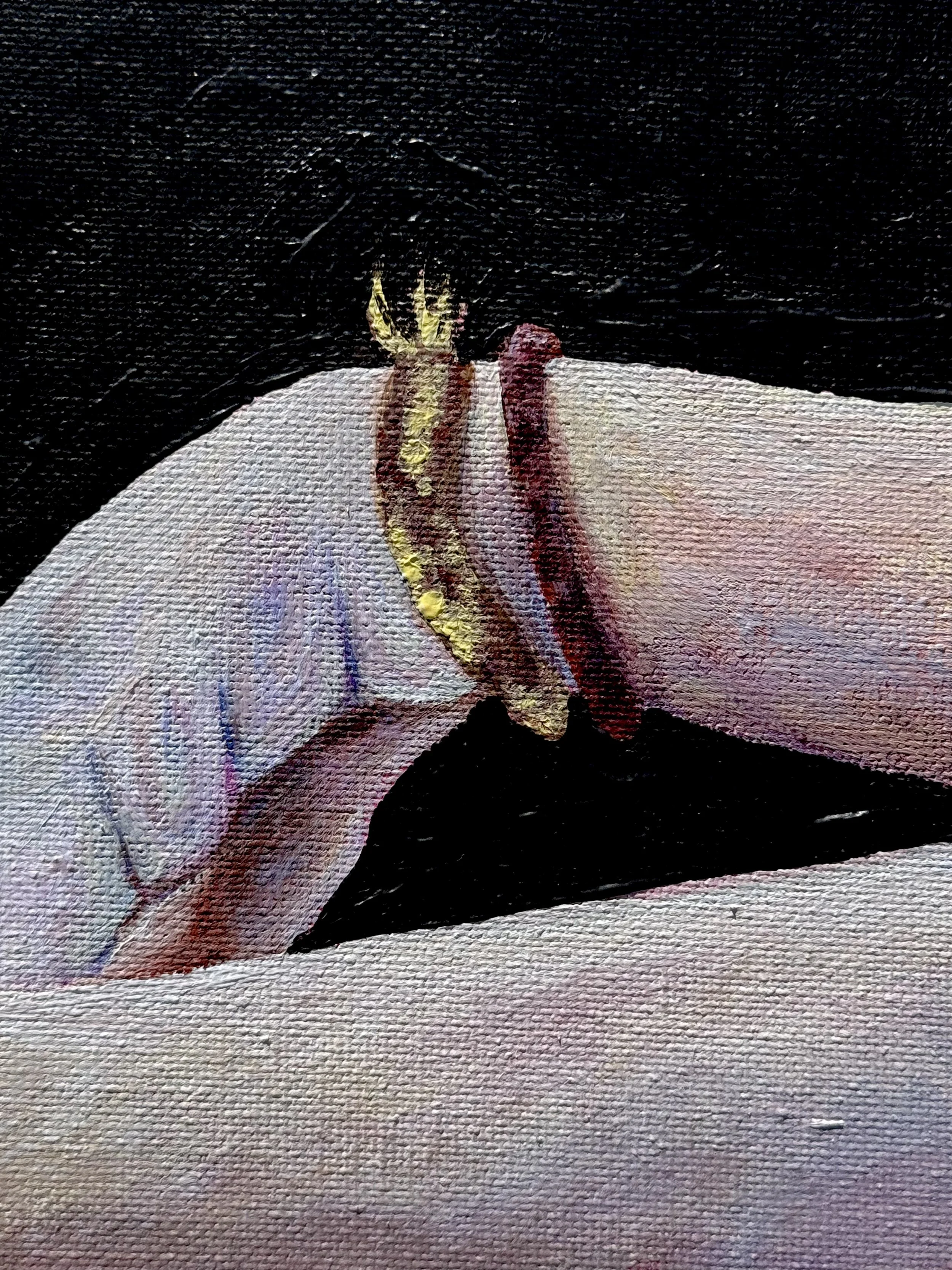 Poison detail 3, 2026
Acrylic and oil pastel on canvas
16 x 20 inches