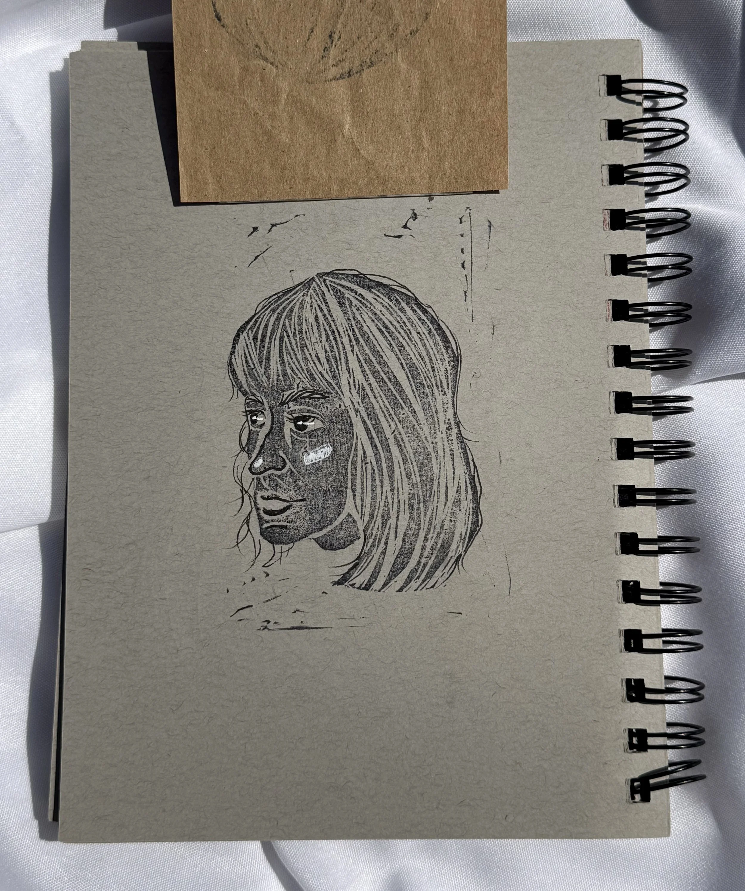 2020
Lino Print, Ink, & Pen