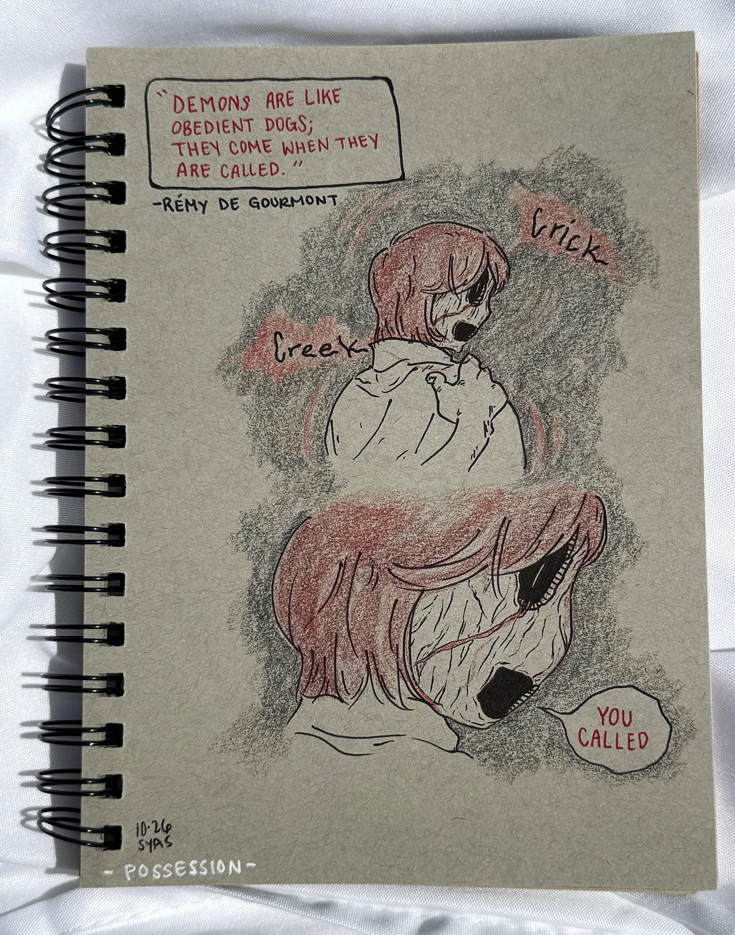2022
Pen & color pencil