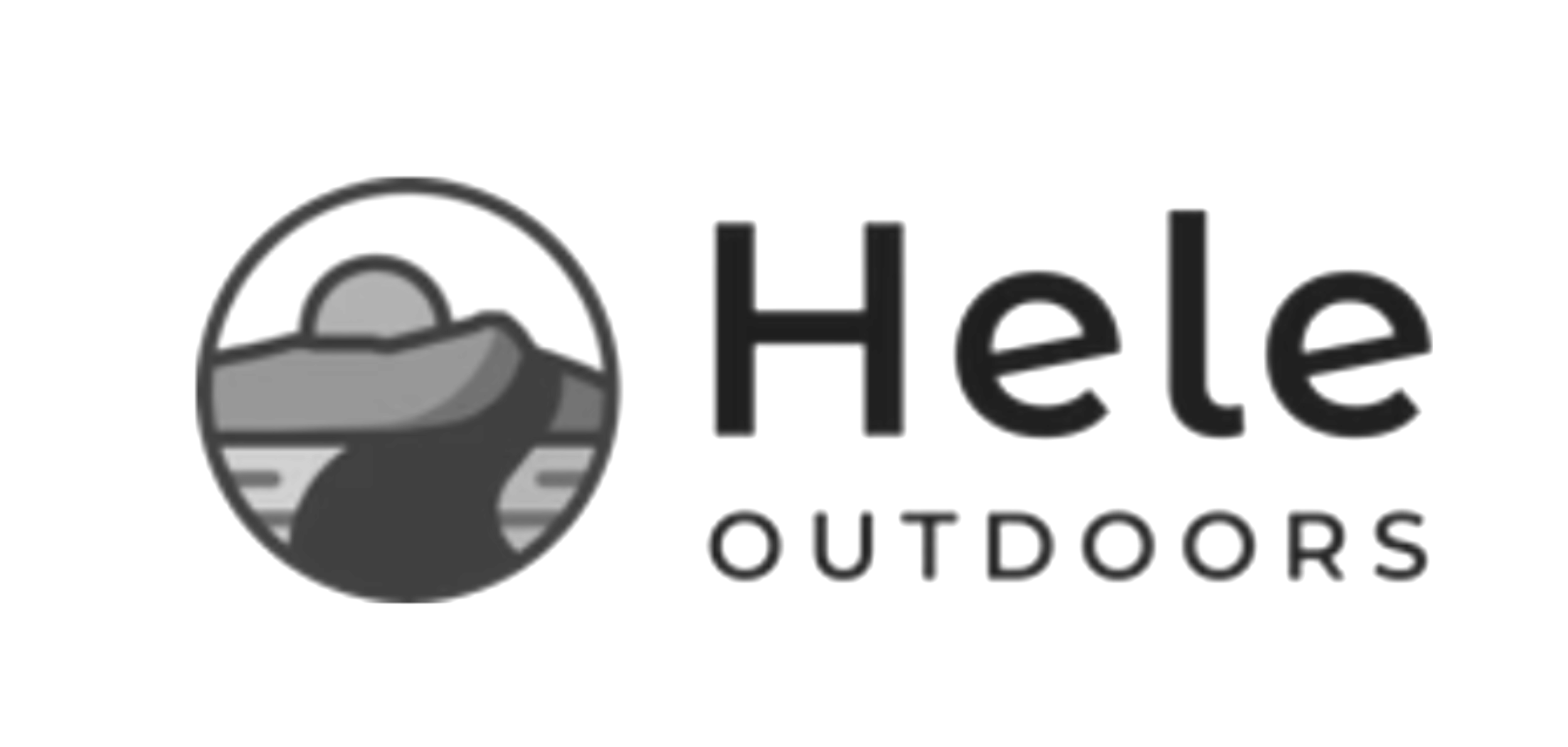 Logo for Hete Outdoors, featuring a stylized figure of a person with a backpack in a circular frame, with the words "Hete Outdoors" beside it.