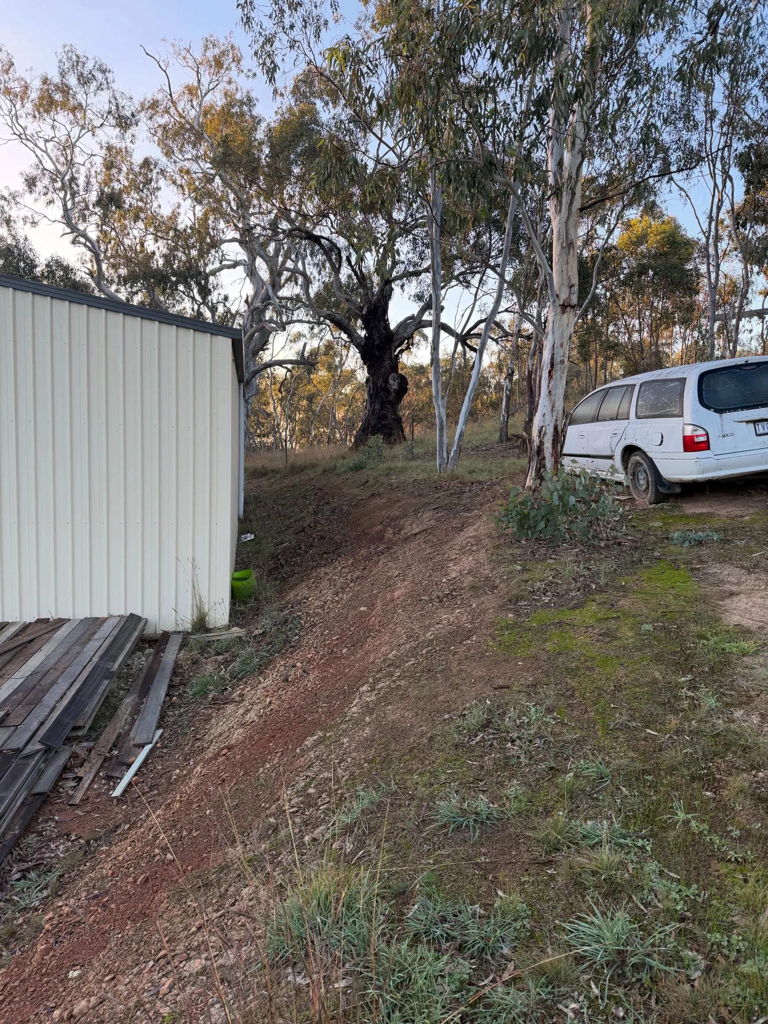 Side of this shed cut excavated out and a swale drain added to stop it flooding. 

&mdash;&mdash;&mdash;&mdash;&mdash;&mdash;&mdash;&mdash;&mdash;&mdash;&mdash;&mdash;&mdash;&mdash;&mdash;&mdash;&mdash;-
Contact 

Spencer- 0448077709 

Adim@sgearthwo