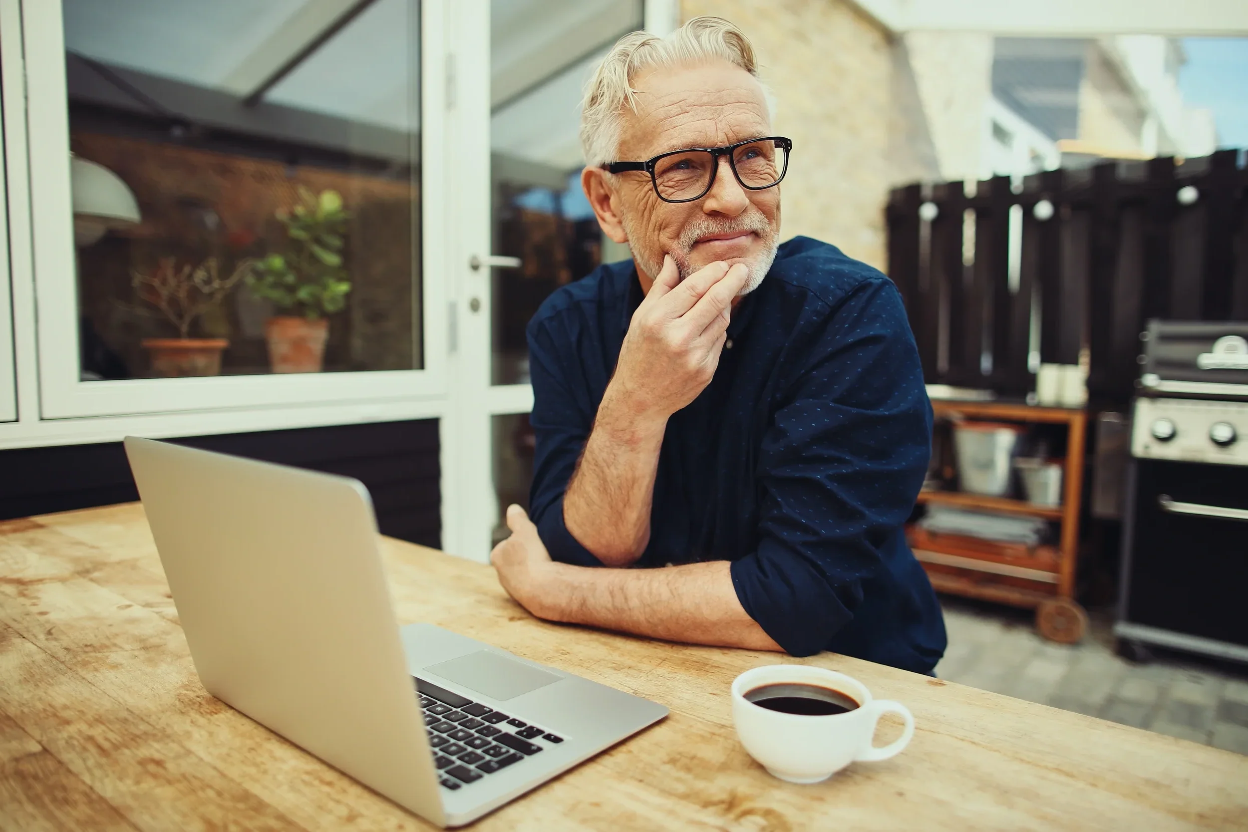man thinking about inheritance