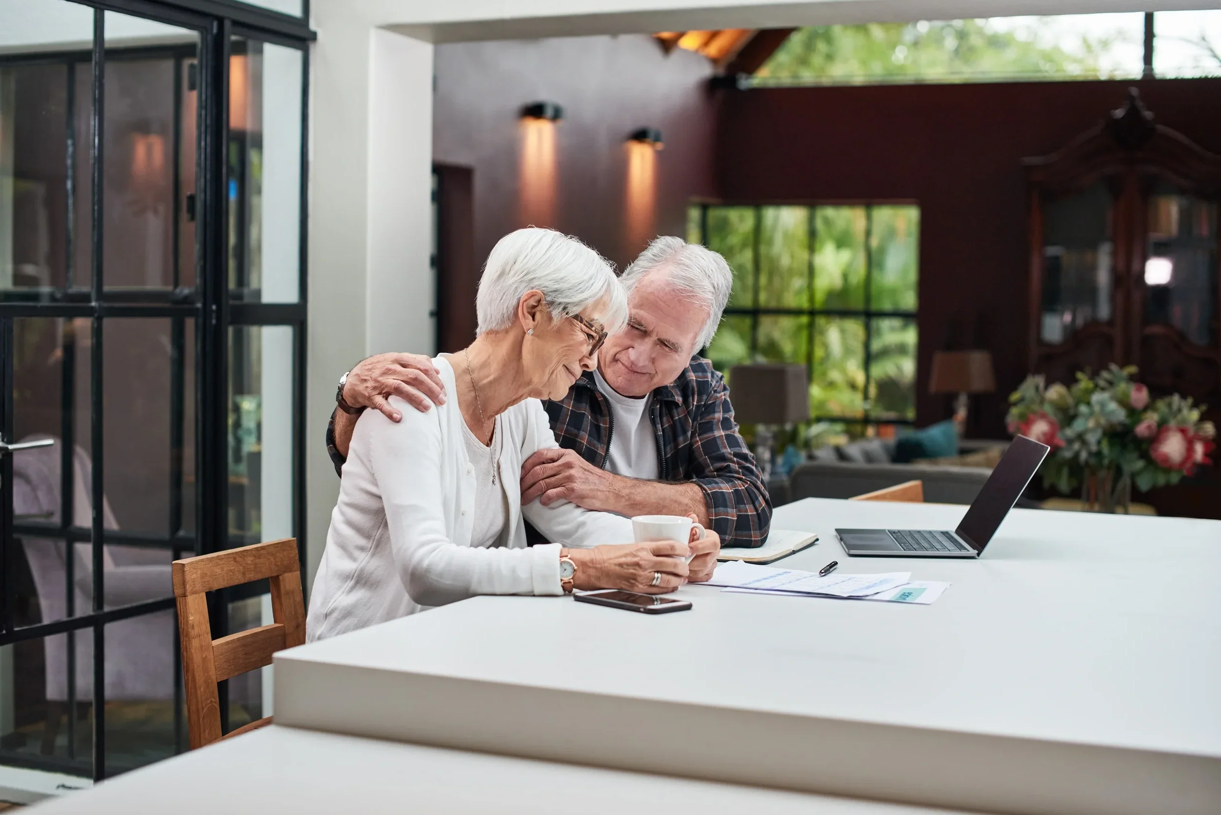 couple making decisions on inheritance