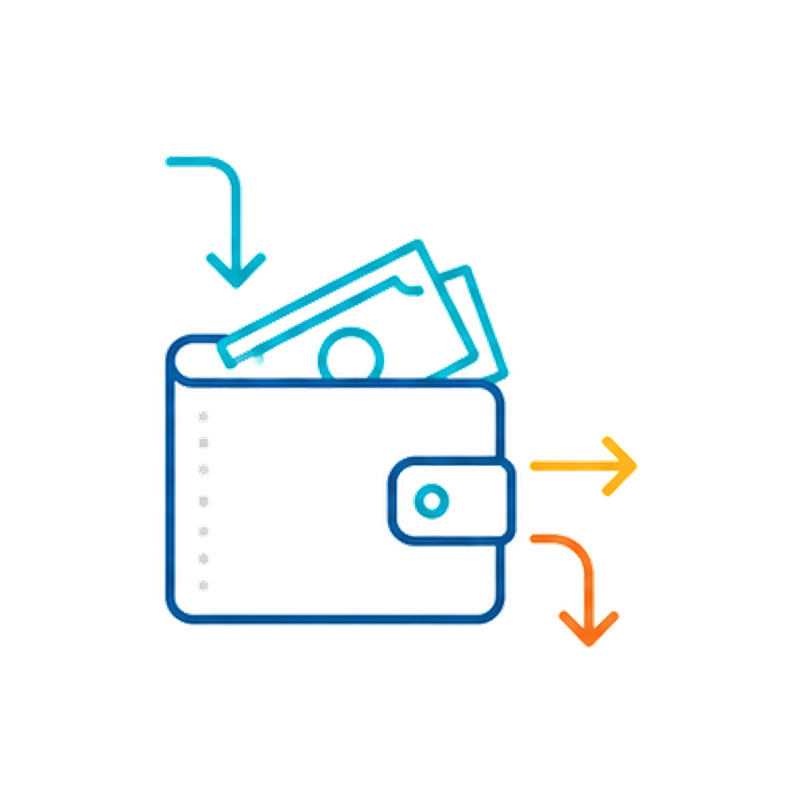 Income and cashflow icon