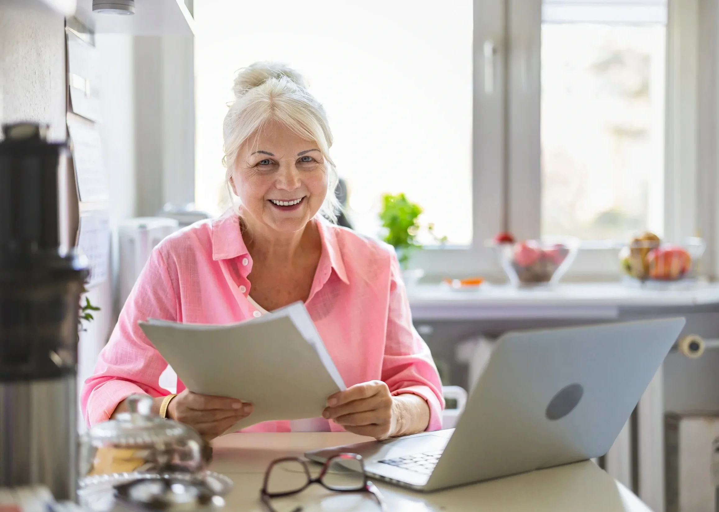 woman sorting finances after divorce