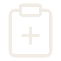 Clipboard with a medical cross symbol