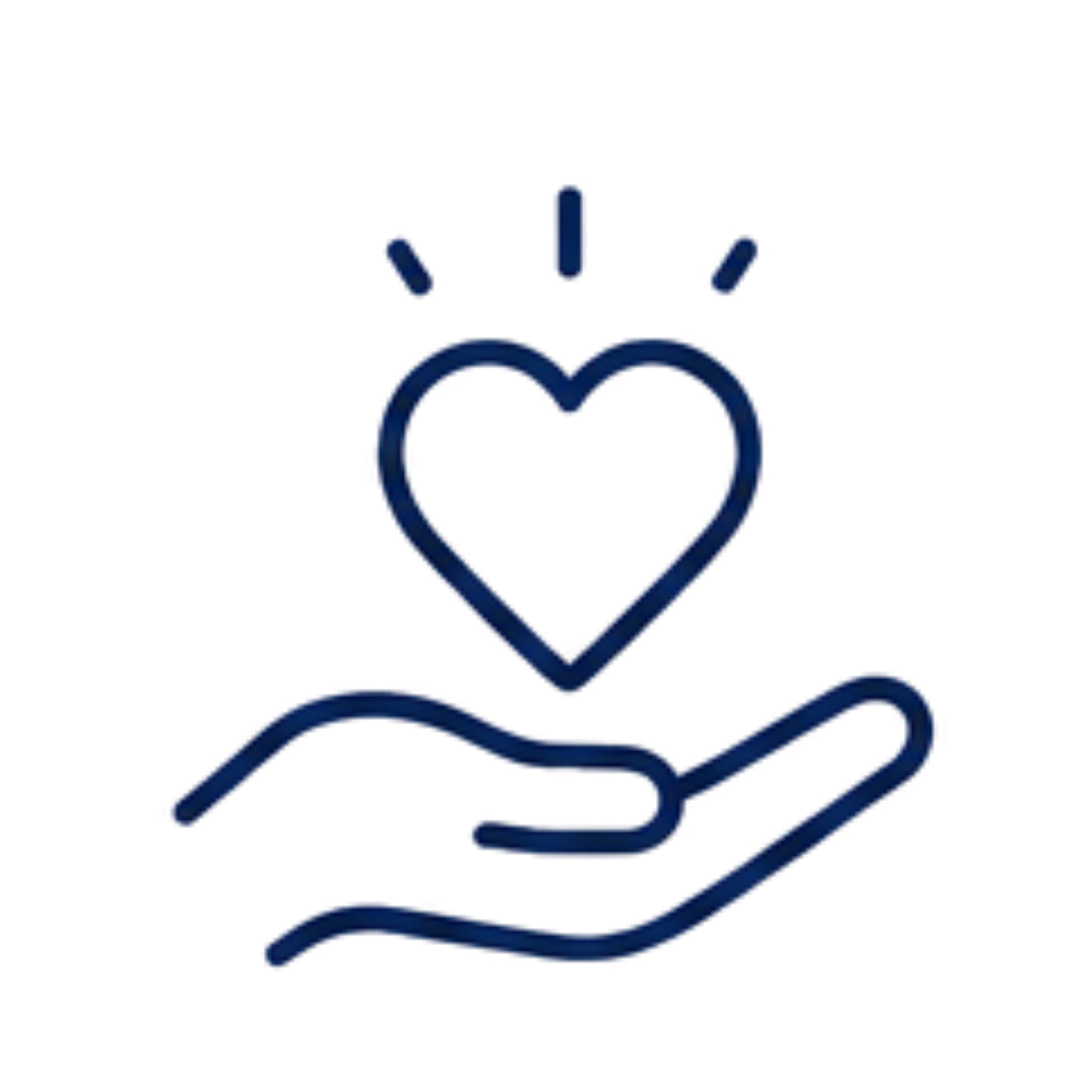 Neon light blue medical icon of a heart with a stethoscope.